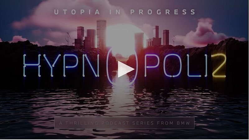 BMW führt erfolgreiches Audio-Entertainment-Format fort und macht es interaktiv: Zweite Staffel des Podcast-Thrillers „Hypnopolis“ gestartet.