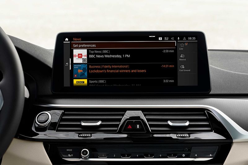 In-Car News-Feed: Nachrichten in Echtzeit mit der neuen BMW News App.