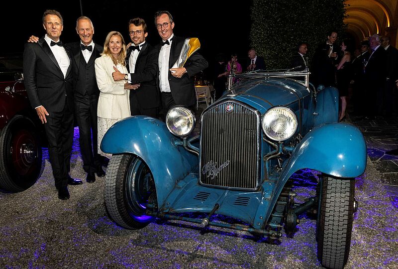 „Best of Show“: Alfa Romeo 8C 2300 gewinnt die Trofeo BMW Group beim Concorso d’Eleganza Villa d’Este 2024.